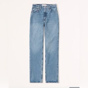 Ultra high rise 90s straight leg jeans (size long)